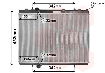 VAN WEZEL Radiators, Motora dzesēšanas sistēma 40002281